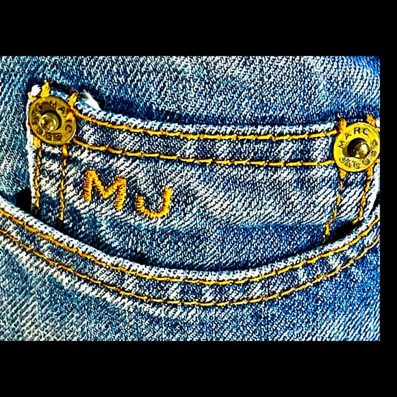 ▪️MARC JACOBS▪️Mid Rise Medium Wash Cotton Bootcut Blue Jeans - Picture 5 of 11